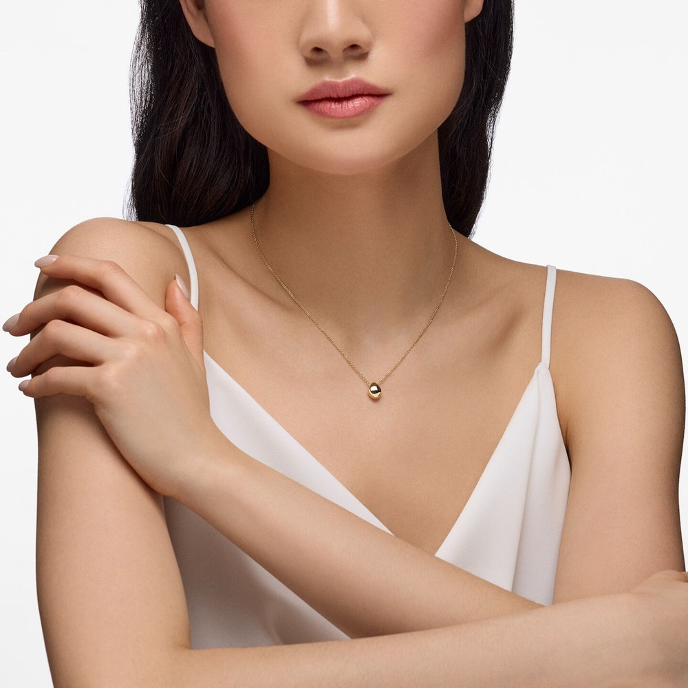 Maison Birks - Elegant Gold Necklace with pendent (new) - Picture 9 of 11